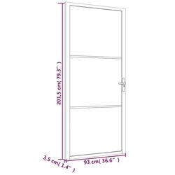 Usa de interior vidaXL 151200 930mm (Black/Transparent) Thumb