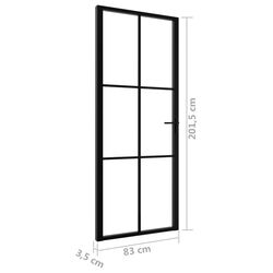 Usa de interior vidaXL 151203 830mm (Black/Transparent) Thumb