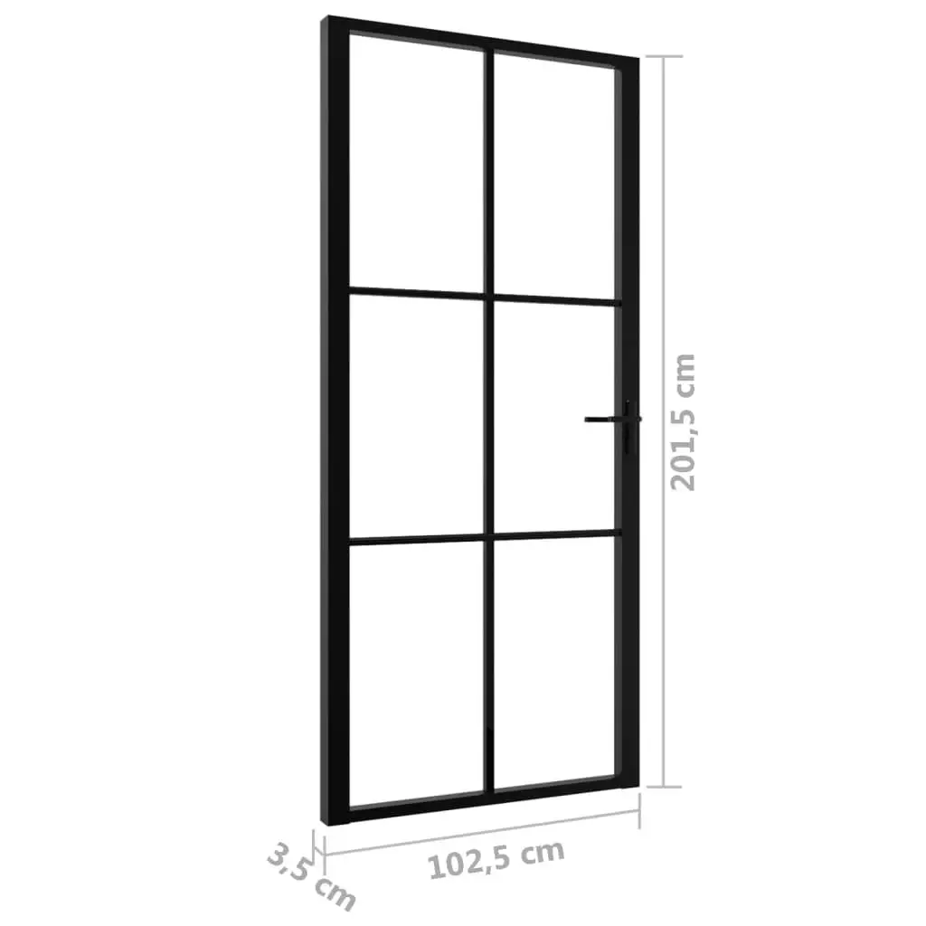 Usa de interior vidaXL 151205 1025mm (Black/Transparent)