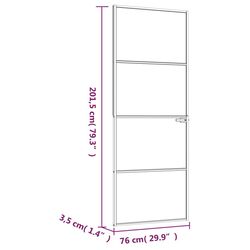 Usa de interior vidaXL 153658 760mm (Black/Transparent) Thumb