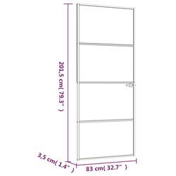 Usa de interior vidaXL 153659 830mm (Black/Transparent) Thumb