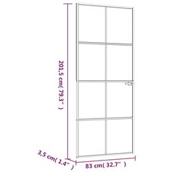 Usa de interior vidaXL 153663 830mm (Black/Transparent) Thumb