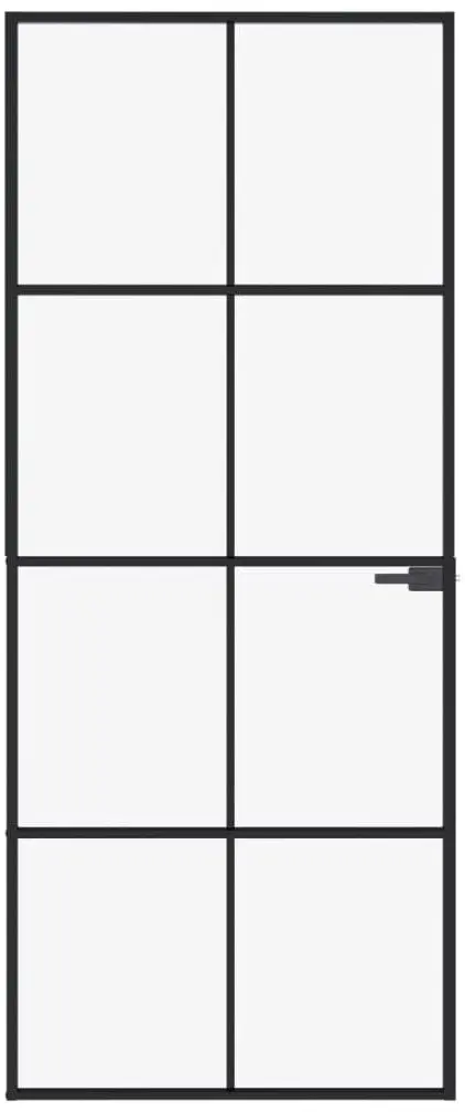 Usa de interior vidaXL 153663 830mm (Black/Transparent)