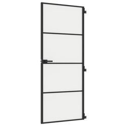 Межкомнатная дверь vidaXL 155119 830mm (Black/Frosted) Thumb