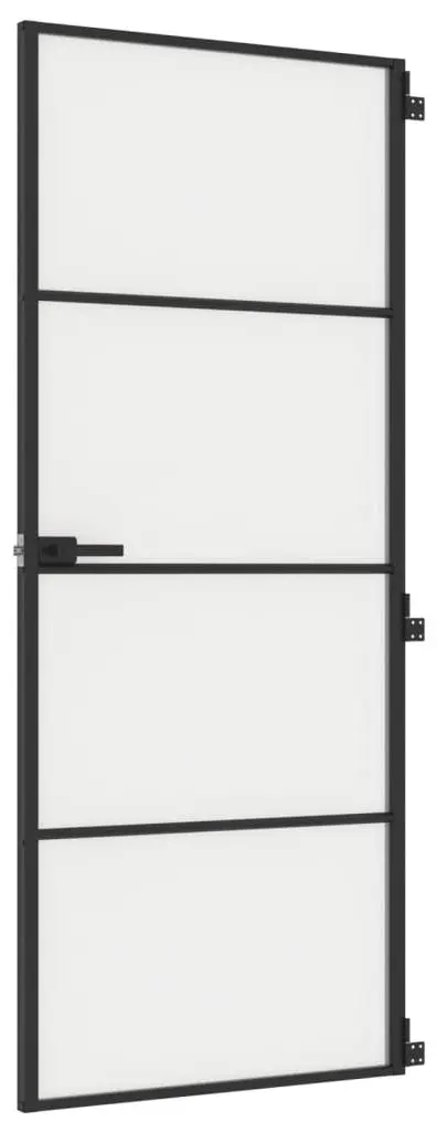 Межкомнатная дверь vidaXL 155119 830mm (Black/Frosted) - 2