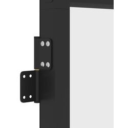 Межкомнатная дверь vidaXL 155119 830mm (Black/Frosted) Thumb