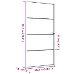 Usa de interior vidaXL 155122 1025mm (Black/Transparent/Matte) Thumb