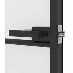 Межкомнатная дверь vidaXL 155123 1025mm (Black/Matte) Thumb