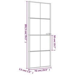 Usa de interior vidaXL 155125 760mm (Black/Frosted) Thumb