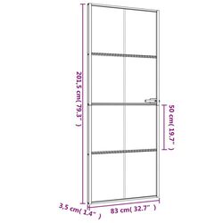 Usa de interior vidaXL 155126 830mm (Black/Transparent) Thumb