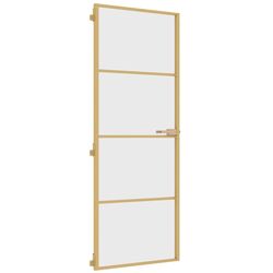 Межкомнатная дверь vidaXL 155132 760mm (Gold/Transparent) Thumb