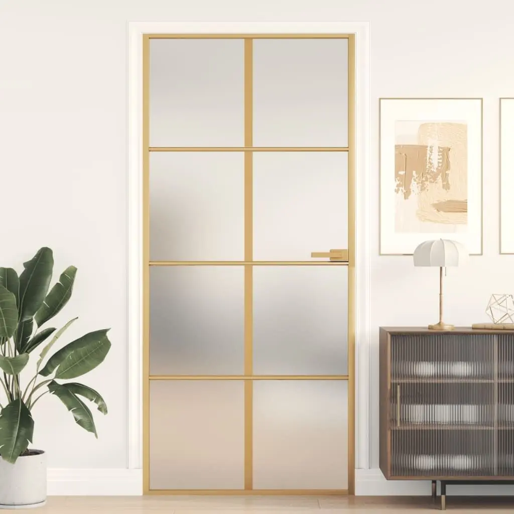 Usa de interior vidaXL 155146 930mm (Gold/Transparent) - 5