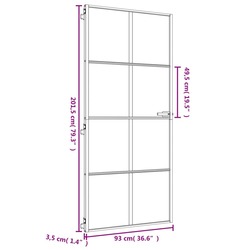 Usa de interior vidaXL 155146 930mm (Gold/Transparent) Thumb