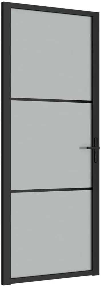 Межкомнатная дверь vidaXL 350553 830mm (Black/Matte) - 2