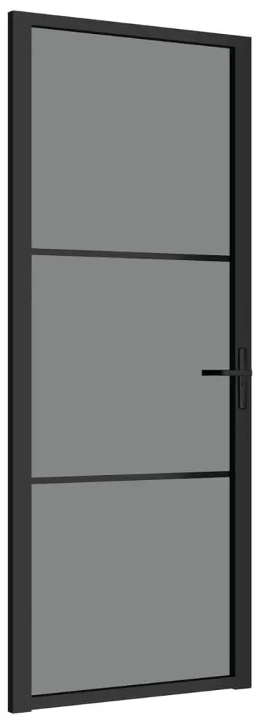 Межкомнатная дверь vidaXL 350561 830mm (Black/Transparent) - 2