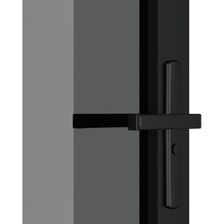 Межкомнатная дверь vidaXL 350561 830mm (Black/Transparent) Thumb