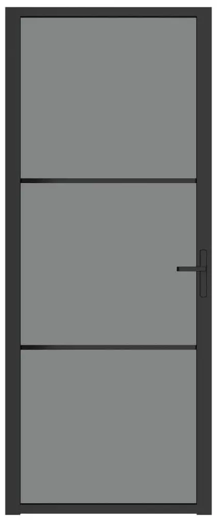 Межкомнатная дверь vidaXL 350561 830mm (Black/Transparent)