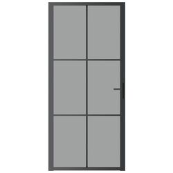 Межкомнатная дверь vidaXL 350566 930mm (Black/Transparent)