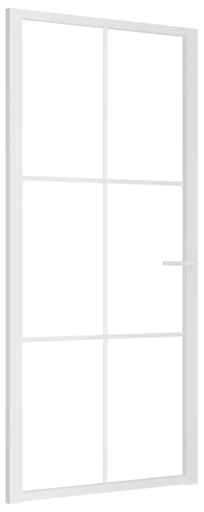 Межкомнатная дверь vidaXL 350574 930mm (White/Transparent) - 2