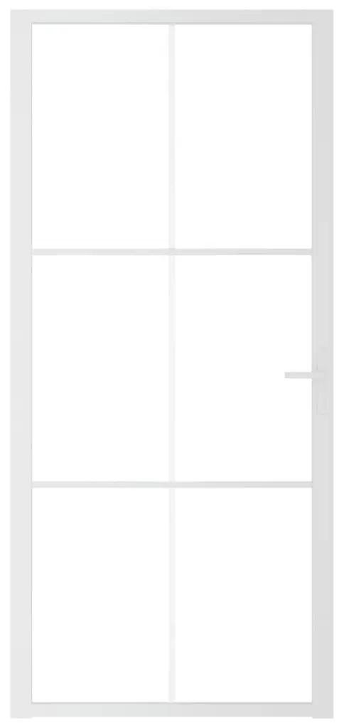 Межкомнатная дверь vidaXL 350574 930mm (White/Transparent)