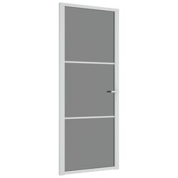 Usa de interior vidaXL 350585 830mm (White/Transparent Grey) Thumb