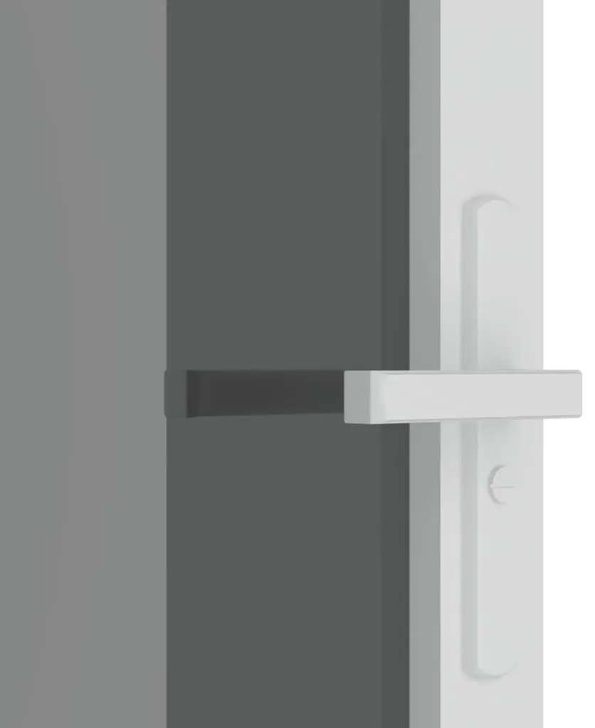 Usa de interior vidaXL 350585 830mm (White/Transparent Grey) - 4