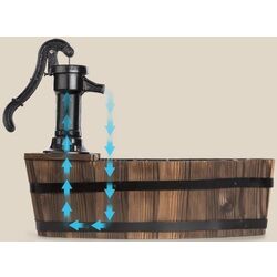 Fantana decorativa Blumfeldt Starnberg (Black/Wood) Thumb