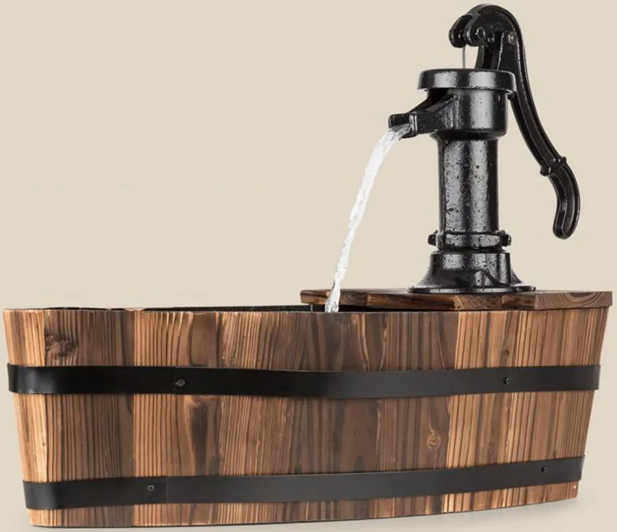 Fantana decorativa Blumfeldt Starnberg (Black/Wood) - 3