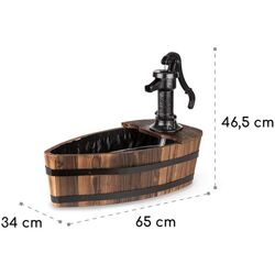 Fantana decorativa Blumfeldt Starnberg (Black/Wood) Thumb