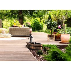 Fantana decorativa Blumfeldt Starnberg (Black/Wood) Thumb