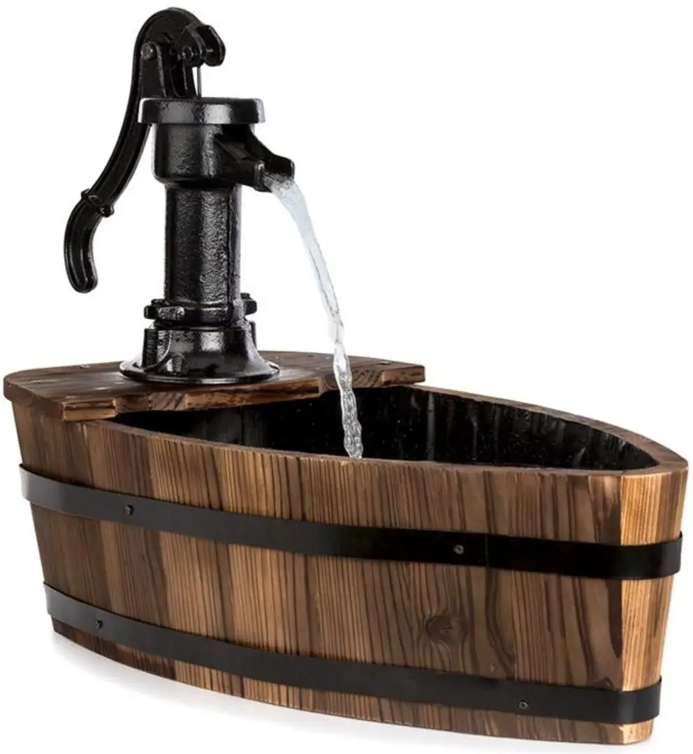 Fantana decorativa Blumfeldt Starnberg (Black/Wood)