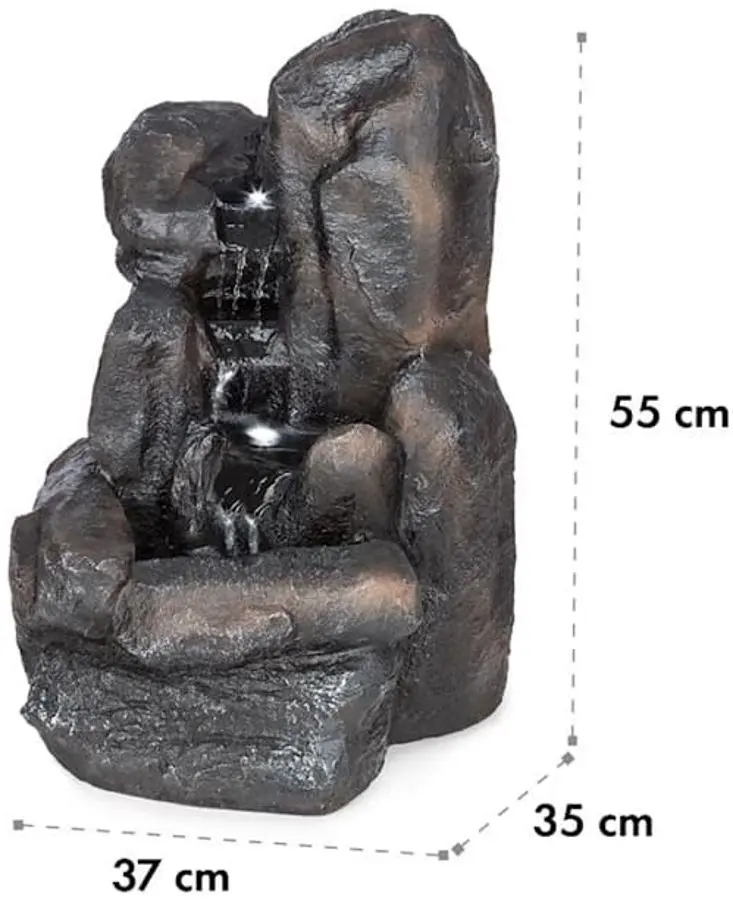Cascada decorativa Blumfeldt Felsquell (Dark Grey) - 7