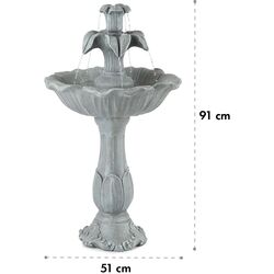 Cascada decorativa Blumfeldt Floreal (Grey) Thumb