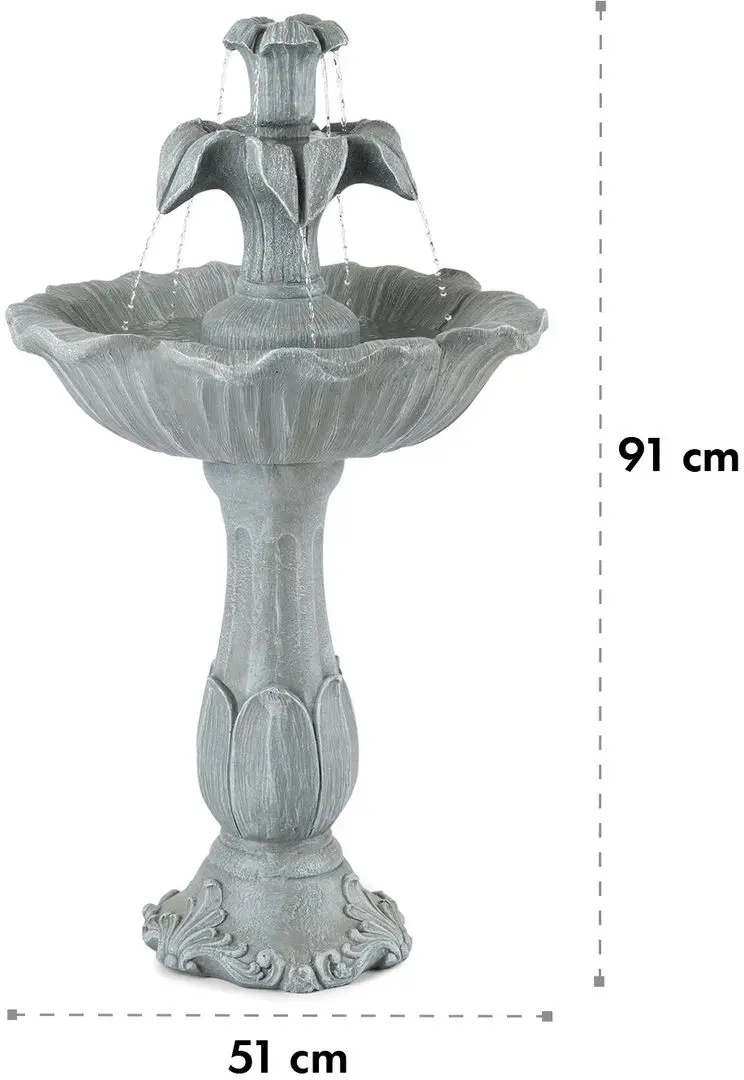 Cascada decorativa Blumfeldt Floreal (Grey) - 2