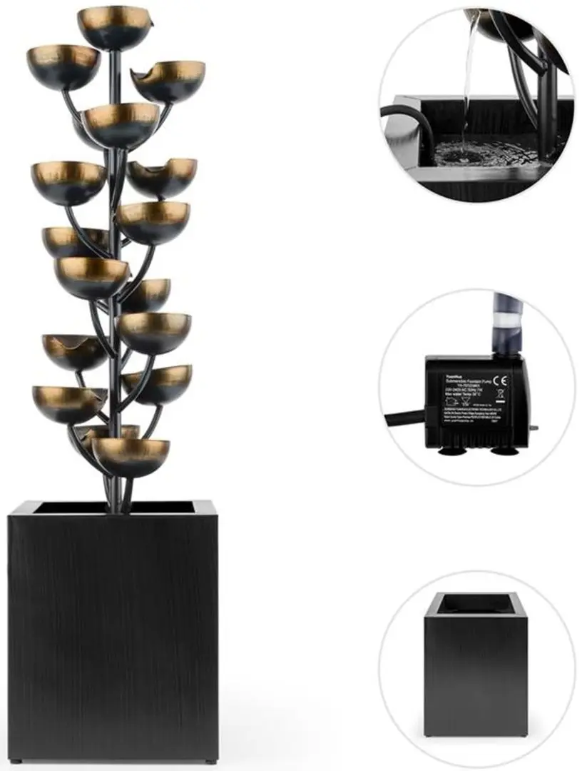 Cascada decorativa Blumfeldt Joshua Tree (Black/Bronze) - 4