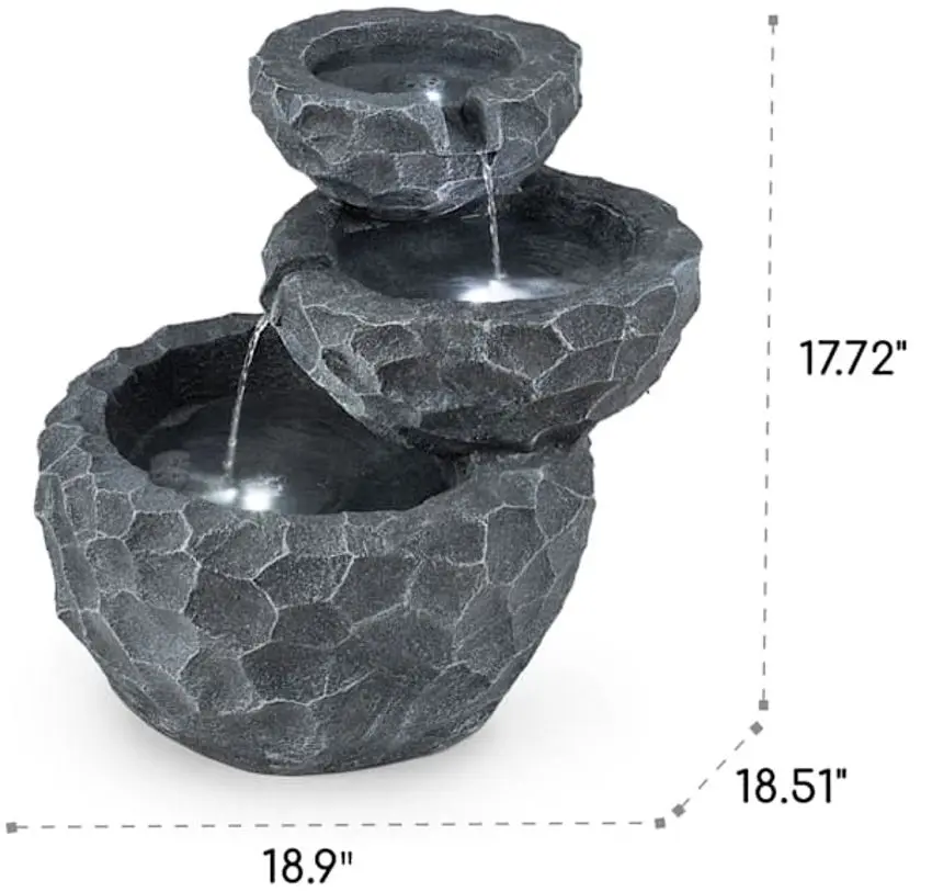 Cascada decorativa Blumfeldt Murach (Dark Grey) - 7
