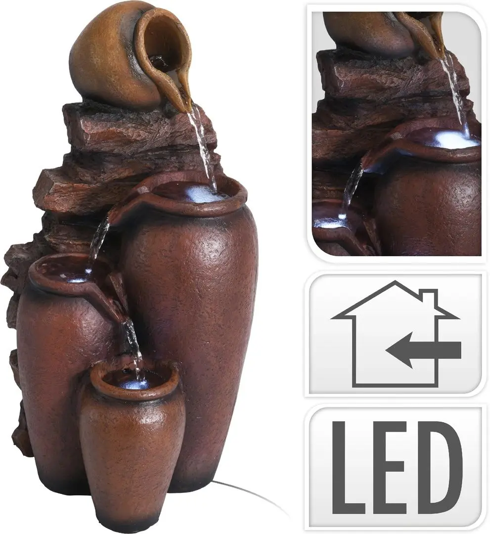 Havuz decorativ cu iluminare Proms Ulcioare 40х23cm (Brown) - 2