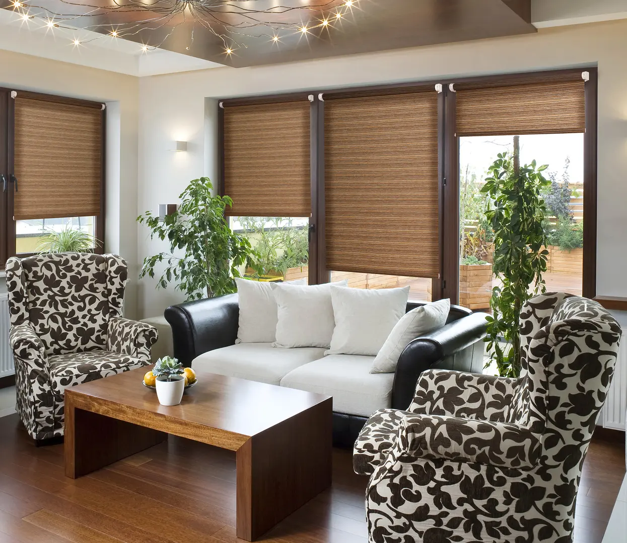 Рулонная штора Delfa Maxi СРШ-03 2302 160x170cm (Walnut)