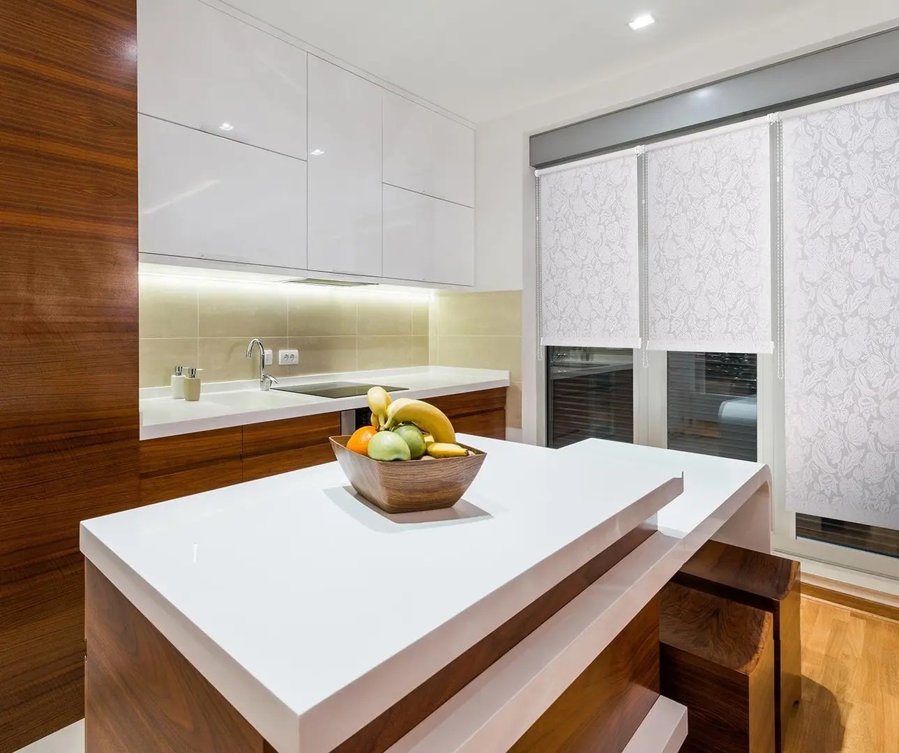 Рулонная штора Delfa Mini СРШ-01М 276 57х170cm (White Rose)