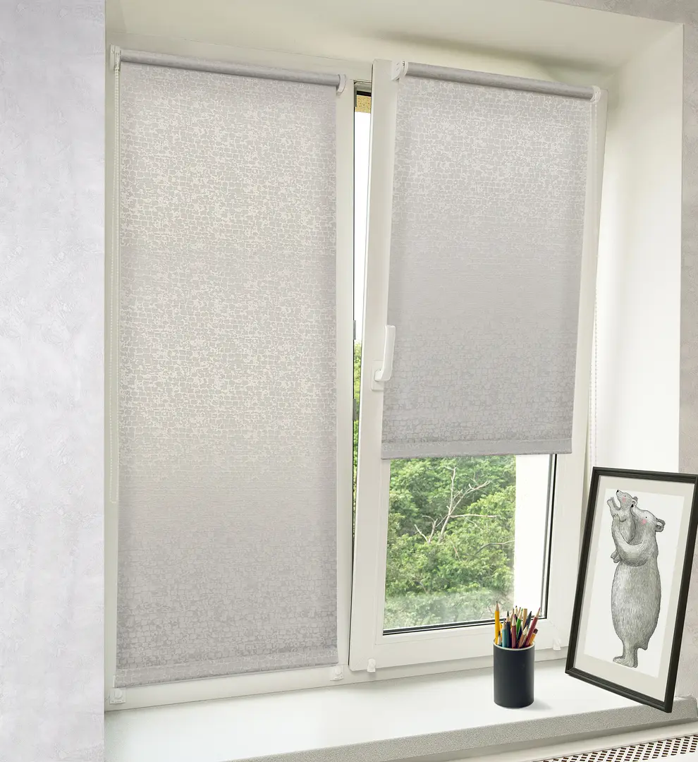 Рулонная штора Delfa Mini СРШ-01М 8282 81x170cm (Grey)