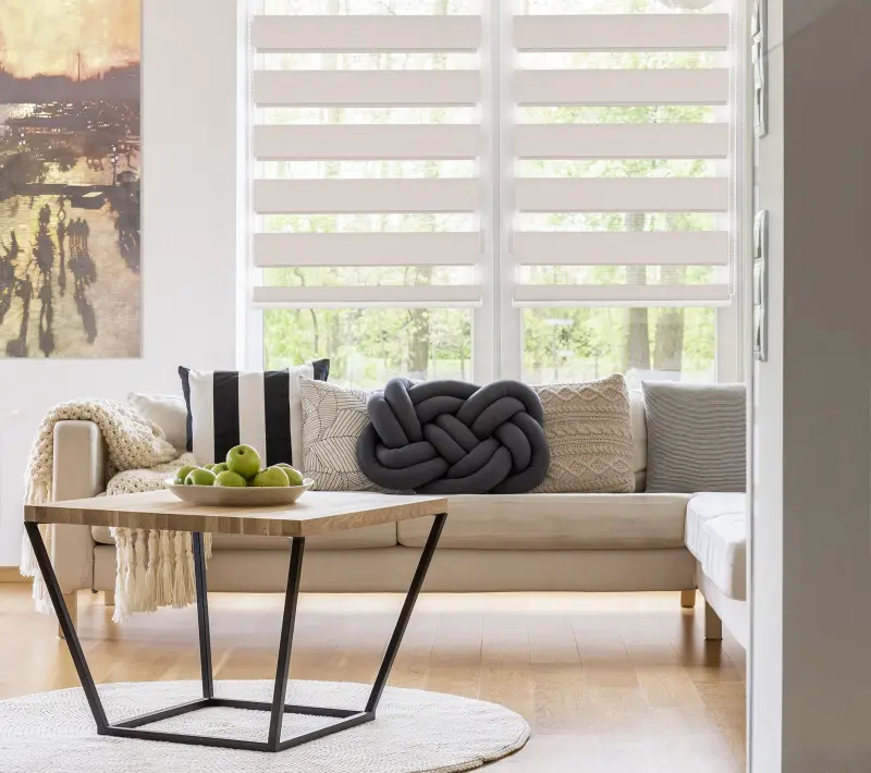 Рулонная штора день-ночь Delfa Mini СРШ-01МК 41021 68х160cm (Beige) - 4