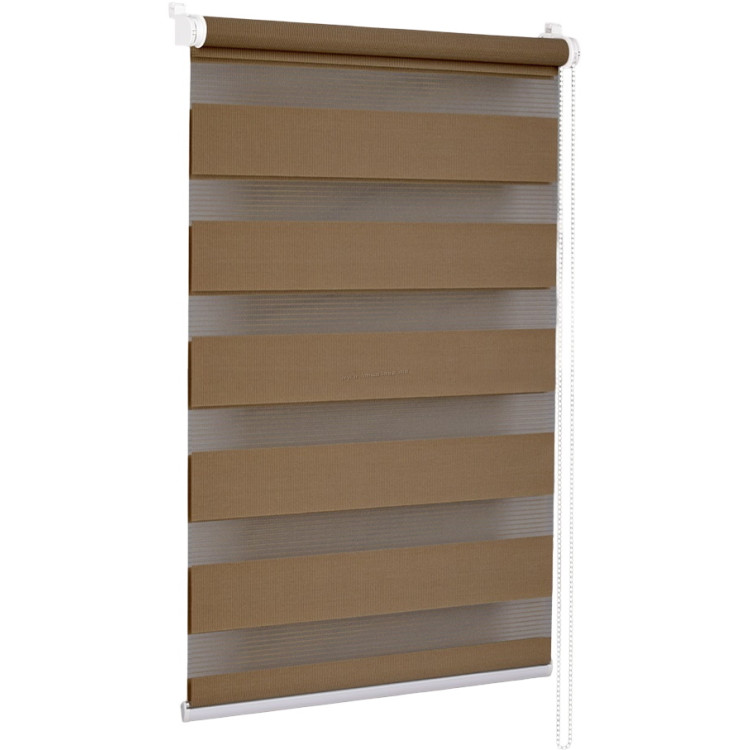 Jaluzele rulou zi-noapte Delfa Mini СРШ-01МК 41025 34х160cm (Chocolate)