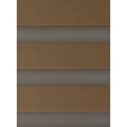 Рулонная штора день-ночь Delfa Mini СРШ-01МК 41025 52х160cm (Chocolate) Thumb