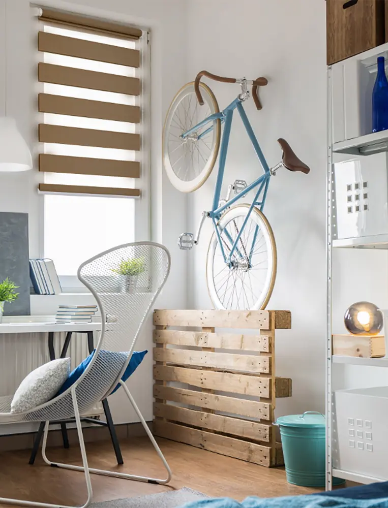 Рулонная штора день-ночь Delfa Mini СРШ-01МК 41025 52х160cm (Chocolate) - 4