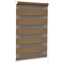 Рулонная штора день-ночь Delfa Mini СРШ-01МК 41025 52х160cm (Chocolate)