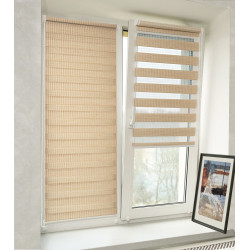 Рулонная штора день-ночь Delfa Mini СРШ-01МК 42903 73х160cm (Golden Sand) Thumb