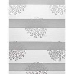 Рулонная штора день-ночь Delfa Mini СРШ-01МК 44802 43х160cm (White/Silver)