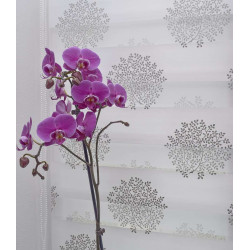 Рулонная штора день-ночь Delfa Mini СРШ-01МК 44802 43х160cm (White/Silver) Thumb