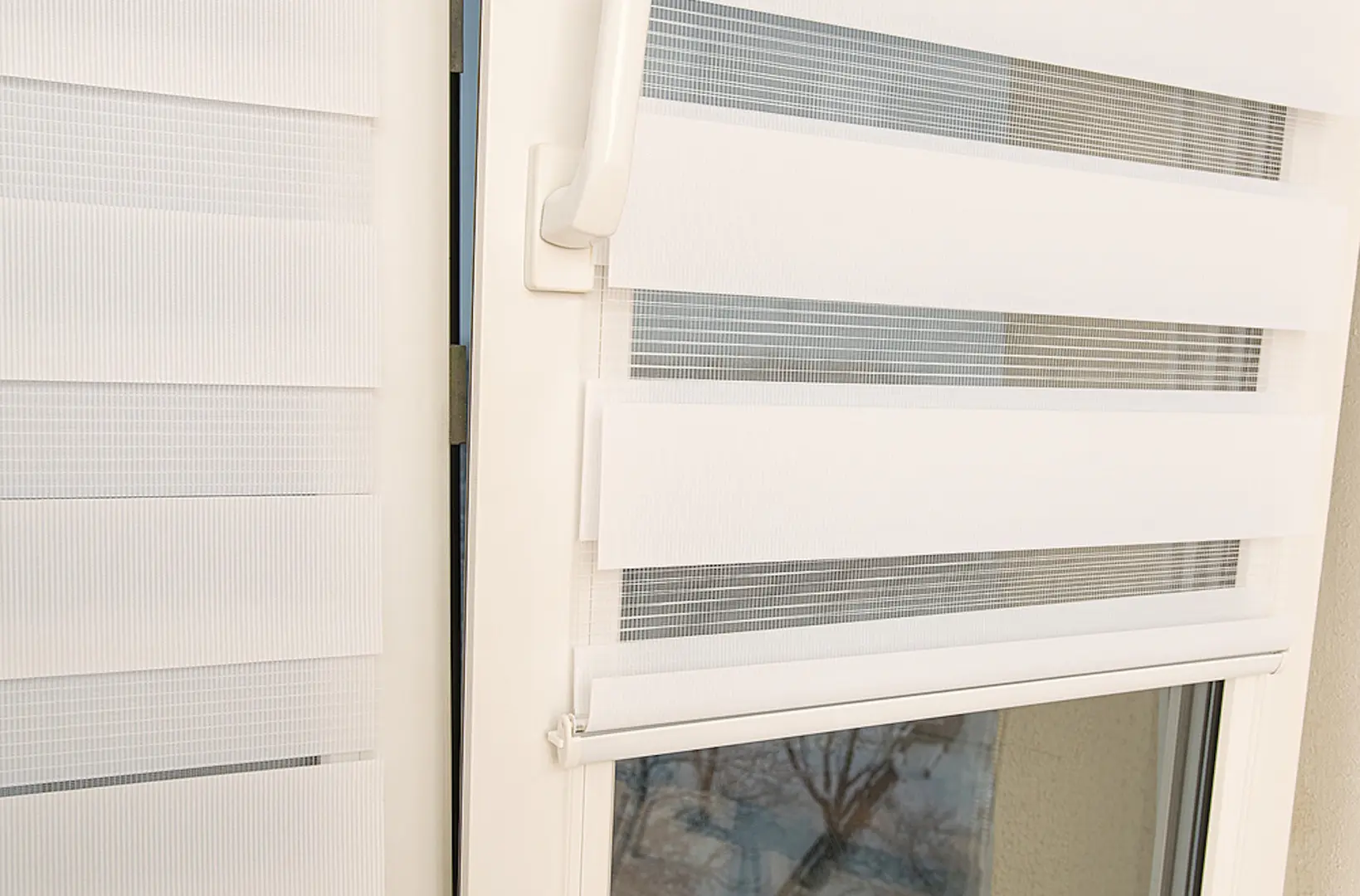 Рулонная штора день-ночь Delfa Mini СРШ-40609 48x160 (White)