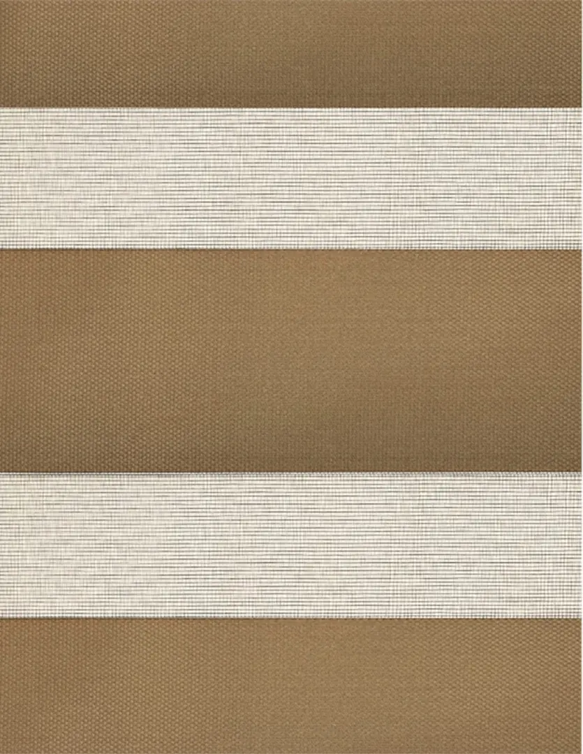 Рулонная штора день-ночь Delfa Mini СРШ-45806 34x160 (Cappuccino)